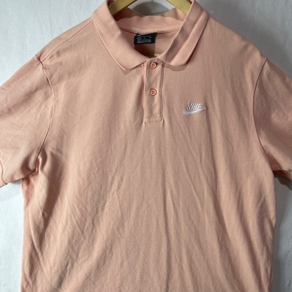 Nike Sportswear Men's Salmon Pink Polo Shirt Cj4456-800 Size Xl